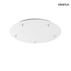 ceiling canopy 46cm 5-fold, round, white