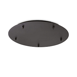 baldakin ROUND STANDARD � 46CM 5-fold, rund, sort mat