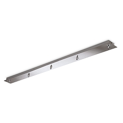 baldakin LINEAR STANDARD 5-fold, firkantet, chrom, poleret