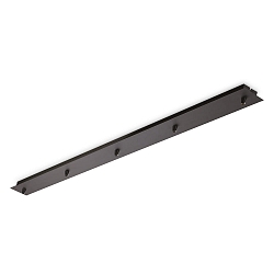 baldakin LINEAR STANDARD 5-fold, firkantet, sort mat