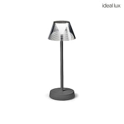 battery table lamp LOLITA TL LED LED IP54, grey dimmable