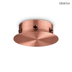 ceiling canopy ROSONE MAGNETICO 6 LUCI magnetic mounting, copper
