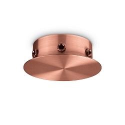 baldakin MAGNETICO 6 LUCI rund, 6-fold, kobber, bruneret