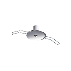 indbygningsroset ROUND RECESSED 1-fold, rund, chrom, poleret