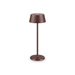 Batteri bordlampe PURE IP54, kaffebrun d�mpbar