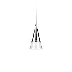 pendant luminaire CONO SP1 1 flame, conical GU10 IP20, chrome 