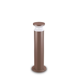 P�lelampe TORRE 60 E27 IP65, kaffebrun d�mpbar