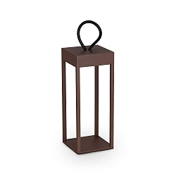 battery table lamp ENYA IP54, coffee brown dimmable