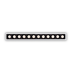 Indbygnings loftlampe LIKA SLIM D12 FI RECESSED TRIM 6-flammer, UGR < 19, on/off IP20, hvid mat 