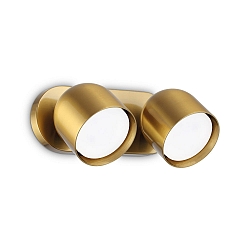 wall luminaire DODO 2 flames GX53 IP20, brass dimmable