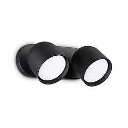 wall luminaire DODO 2 flames GX53 IP20, black dimmable