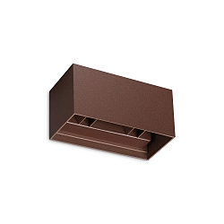 Udendørs wall luminaire ATOM UP/DOWN IP54, kaffebrun 