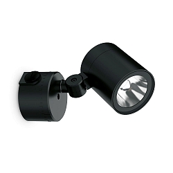 Udendørs wall luminaire O-ZONE vipbar IP66, sort 