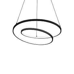 Pendel OZ D60 ON-OFF rund, on/off IP20, sort mat 