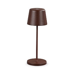 Batteri bordlampe CUTE IP65, kaffebrun d�mpbar