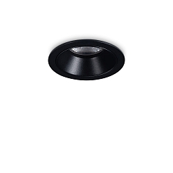Indbygnings loftlampe GAME TRIM ROUND 58MM rund, stiv, UGR < 19, omskiftelig IP40/IP20, sort 