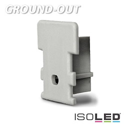 Accessory for profile GROUND-OUT10 - endcap, silver
