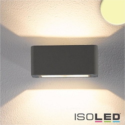 Outdoor LED wall luminaire Up&Down, angular, 4x3W CREE, IP54, 3000K 490lm 120, aluminium, anthracite