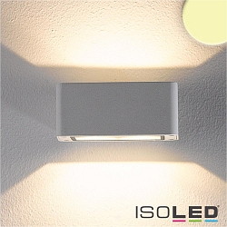 Outdoor LED wall luminaire Up&Down, angular, 4x3W CREE, IP54, 3000K 490lm 120, aluminium, white