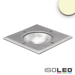Outdoor LED in-ground spot COB, IP67, 7W 3000K 470lm 90, walkable, inox steel / clear