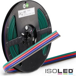 RGB cable 4-poles 0.50mm H03VH-H AWG20, 10m reel