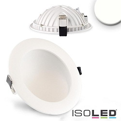 LED recessed downlight LUNA, indirect lightbeam, IP20, not dimmable, white, 12W 4000K 720lm 120