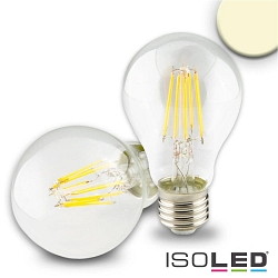 LED filament in pear shape A60, E27, 8W 2700K 890lm, dimmable, clear