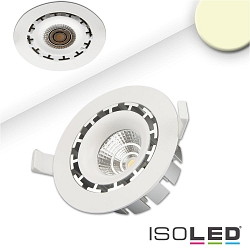 Recessed LED spot, prismatic, ultraflat,  11.4cm, 15W 2800K 1200lm 45, swivelling, dimmable, white