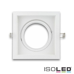 recessed mounting frame AR111, angular, swivelling, incl. fastening ring, die-cast aluminium, 1-flame