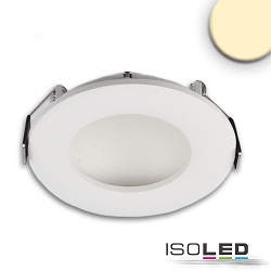 LED downlight LUNA 12W, indirect lightbeam, warm white, rotatable, dimmable, white