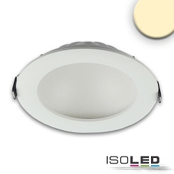 LED downlight LUNA 12W, indirect lightbeam, warm white, rotatable, dimmable, white, 12W 2700K 662lm 120
