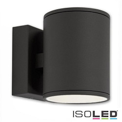 Outdoor wall luminaire Up&Down, IP54, round, 1x / 2x GX53, excl. lamps, aluminium / glass, anthracite