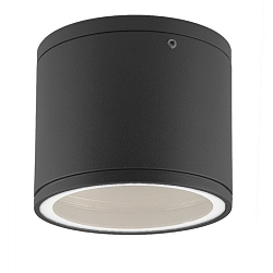 overflade lampe GX53 IP54, antracit d�mpbar
