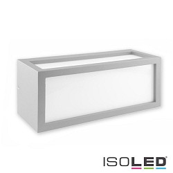 Outdoor wall luminaire BOX-II, IP54, E27, excl. lamps, aluminium / plastic, white