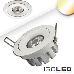 Recessed LED spot SUNSET, 15W 2200-3100K 1000lm 45, CRI >95, dim-to-warm, swivelling, white