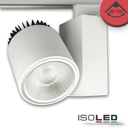 LED 3-phase track spot Meat Light, 40W, 30-50 focusable, rotatable and swivelling, matt white