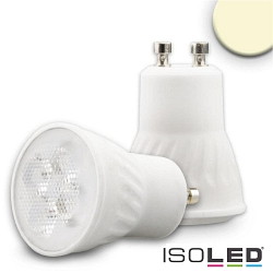 MINI-LED ceramic spot, 100-265V AC,  3.5cm / L 5cm, GU10, 4.5W 2700K 300lm 876cd 38, not dimmable, white