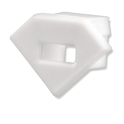 Endkappe CORNER11, hvid