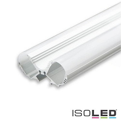 LED lighting profile LOOP13, anodized aluminium incl. 2 opal / satined covers, 200cm
