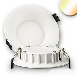 Downlight flad IP20, hvid d�mpbar