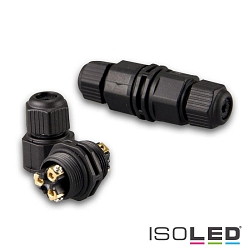 Cable connection IP67, grommet + srew clamp 2x3polig
