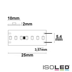 LED CRI927 Linear-Flex strip, 24V, 15W, IP20, warm white