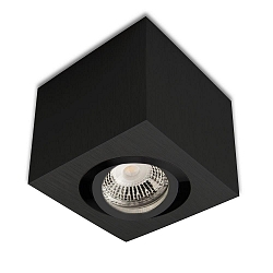 Ceiling luminaire for GU10 / MR16, angular, IP20, swivelling, excl. socket, excl. lamps