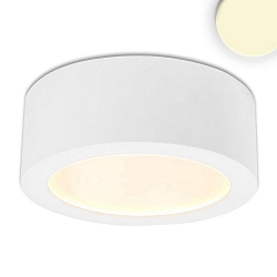LED surface mount luminaire LUNA, IP20, indirect lightbeam, not dimmable, white, 12W 2700K 600lm 120�