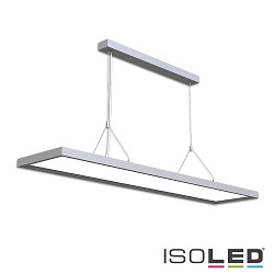 LED pendant luminaire OFFICE PRO Up+Down, UGR<19, 20+40W 4000K 6000lm 115, CRi >90, 1-10V dimmable, silver