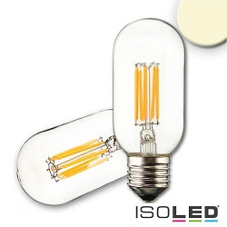 LED tube shape filament T45, E27, 8W 2700K 850lm 360, dimmable, clear