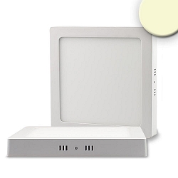 Loftlampe firkantet IP20, hvid d�mpbar