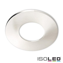 Round aluminium cover for recessed spot Sys-68, stainless steel design