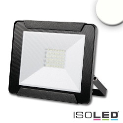 LED floodlight 30W, neutral white, black, IP65, rotatable and swivelling, 4000K 2400lm 120