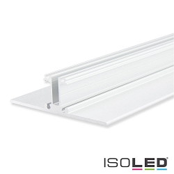 LED lighting profile 2SIDE aluminium, for 2 LED strips up to 1.2cm width, 200cm, white